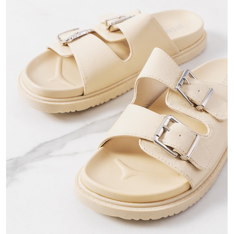 Papuci de damă Grayson bej 1 Papuci de damă Grayson bej 1