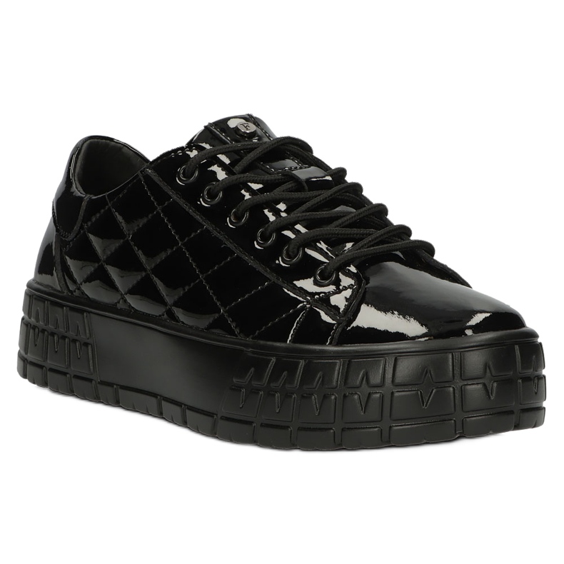 Filippo Adidași din piele eleganti matlasați DP3932 / 22 BK negru 1