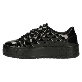Filippo Adidași din piele eleganti matlasați DP3932 / 22 BK negru 2