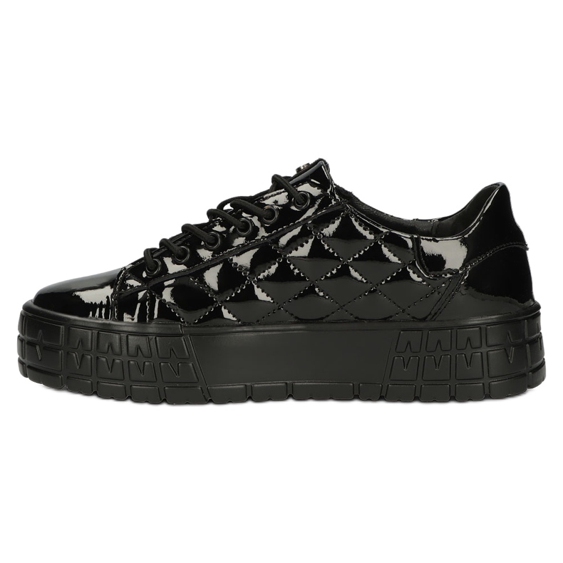 Filippo Adidași din piele eleganti matlasați DP3932 / 22 BK negru 2