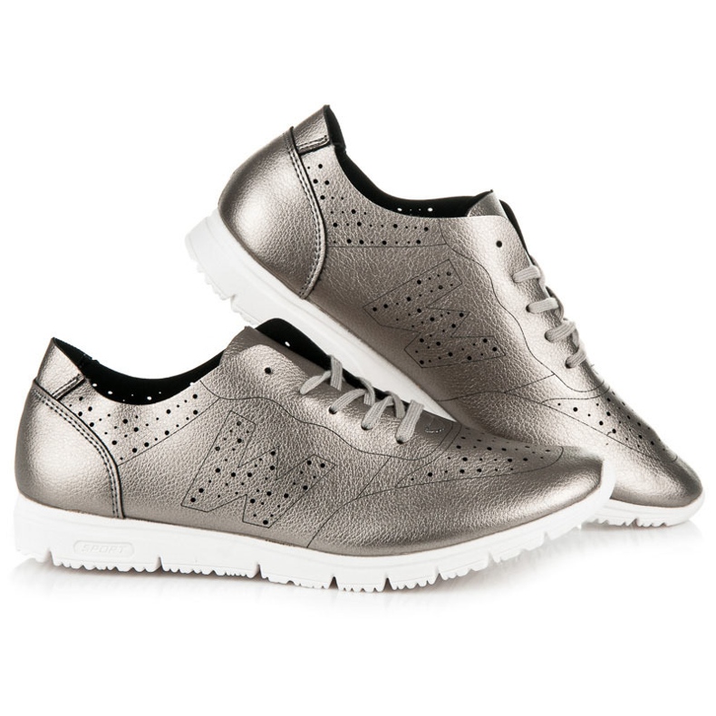 Adidași argintii gri 1