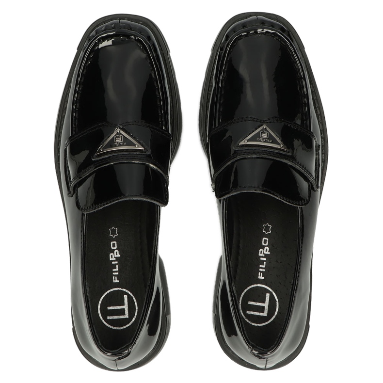 Mocasini Lăcuți Filippo DP3930/22 BK, Negru 3