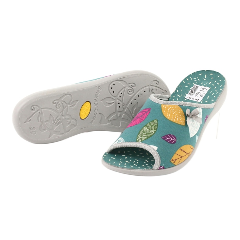 Pantofi de damă Befado pu 254D103 verde 3