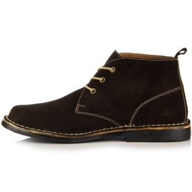 Cizme bărbătești din piele maro Gregor 1 Cizme bărbătești din piele maro Gregor 1