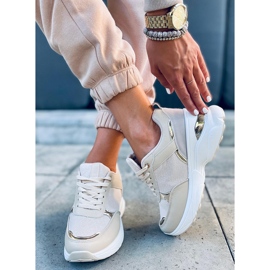 Pantofi sport pe o pană Dafne Beige ascunsă bej 1 Pantofi sport pe o pană Dafne Beige ascunsă bej 1