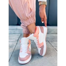 Tenisi înalți Clowsi Orange alb multicolor 1