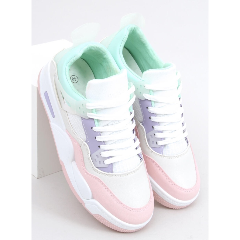 Pantofi sport Inika Multi Beige alb violet roz multicolor verde 2