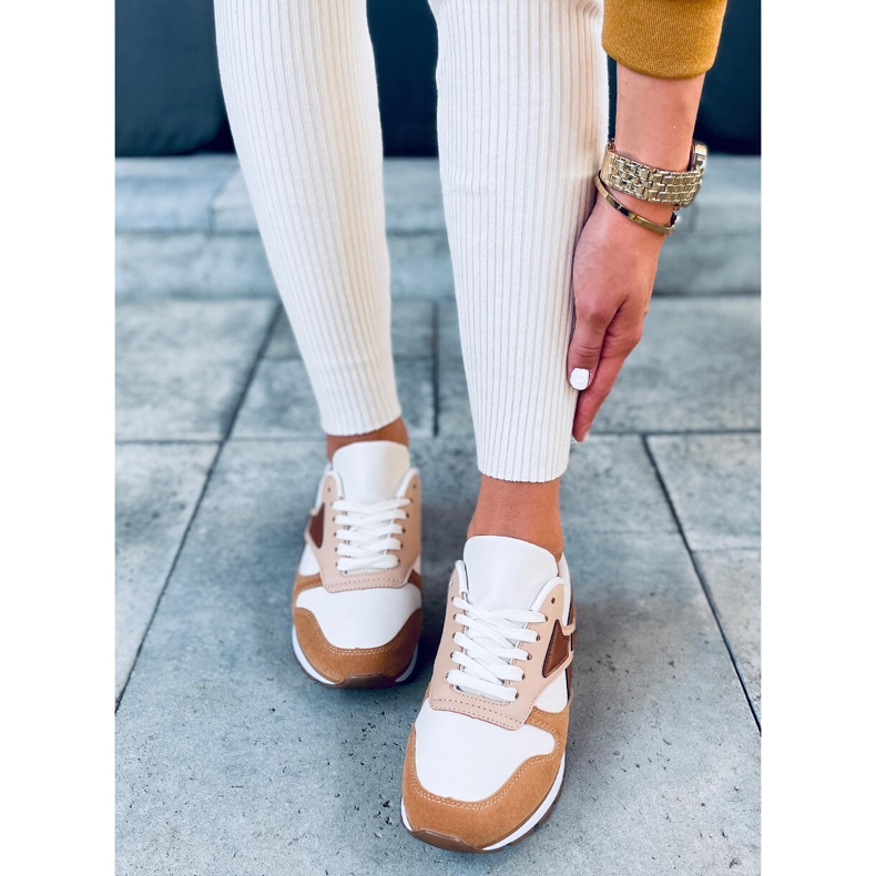 Pantofi sport dama Setto Camel maro multicolor 1