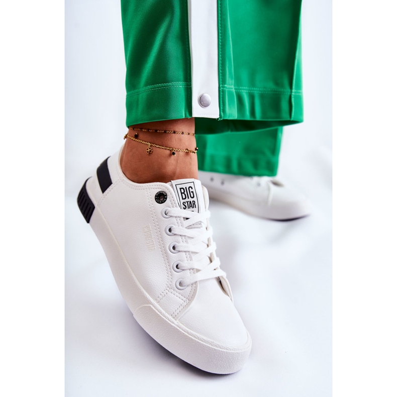 Adidași pentru femei Big Star White FF274175 alb 2