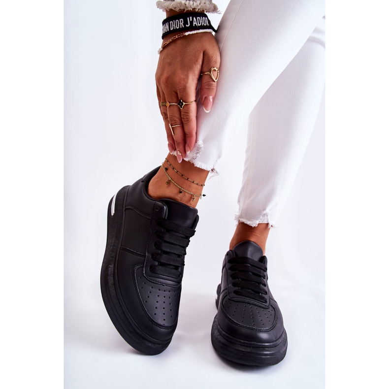 PG1 Pantofi sport clasici negri Jennys din piele negru 1 PG1 Pantofi sport clasici negri Jennys din piele negru 1