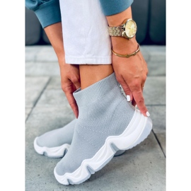 Șosete înalte Nova Grey gri 1 Șosete înalte Nova Grey gri 1