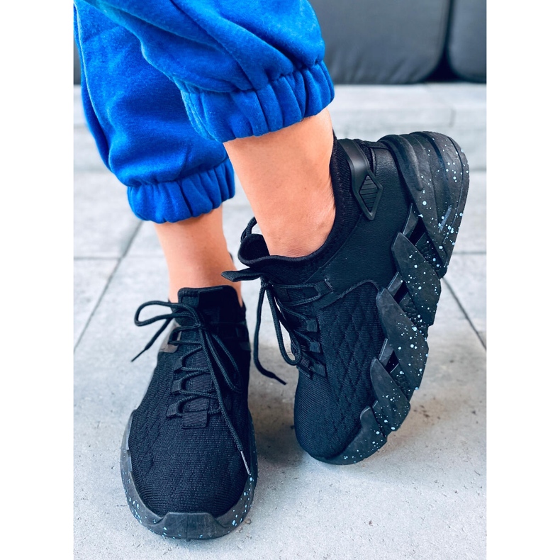 Pantofi sport Indu Black sock negru 1