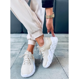 Pantofi sport cu șosete Indu Beige bej 1 Pantofi sport cu șosete Indu Beige bej 1