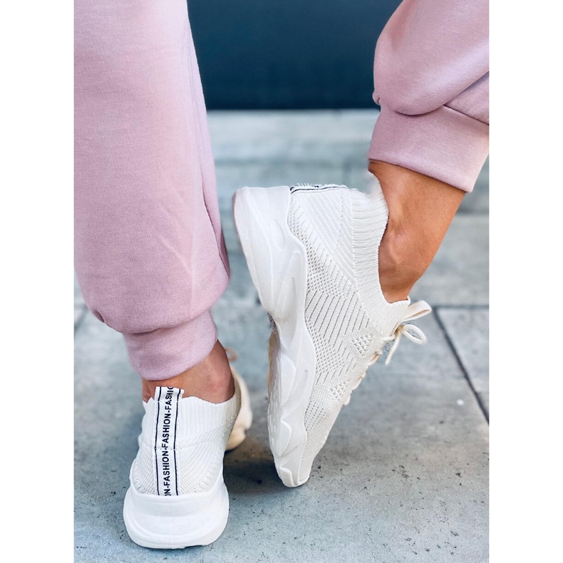 Pantofi sport cu șosete Fresto Beige bej 1