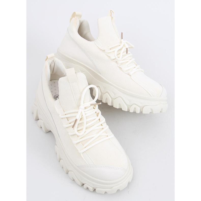 Pantofi sport cu talpă înaltă Huggy Beige bej 2