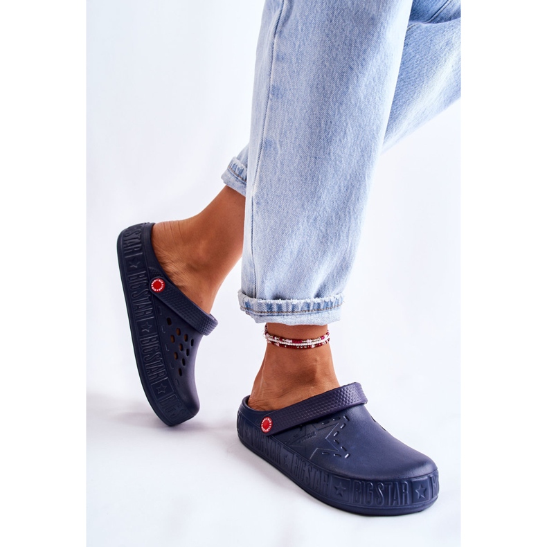 Papuci ușori de damă Kroks Big Star II275002 Bleumarin albastru 2