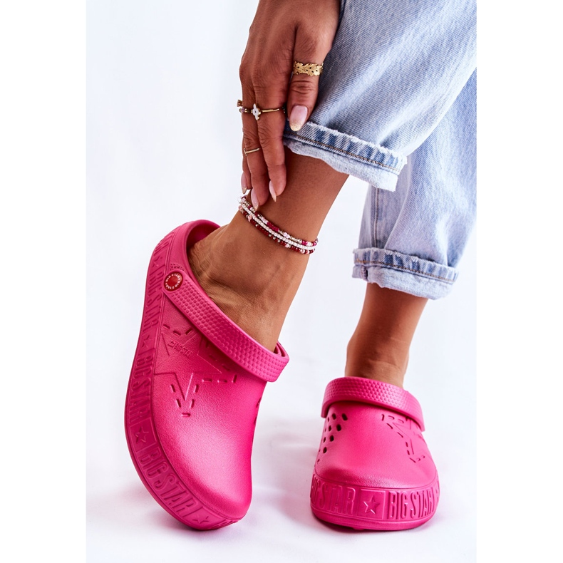 Papuci ușori de damă Kroks Big Star II275007 Fuchsia roz 1