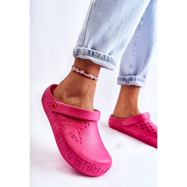 Papuci ușori de damă Kroks Big Star II275007 Fuchsia roz 2