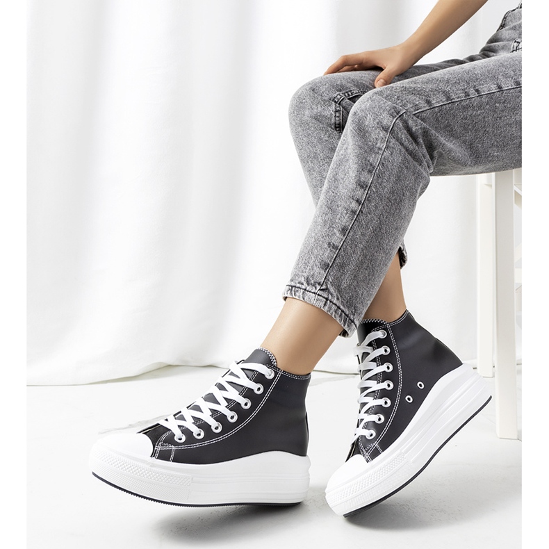 PA1 Tenisi Copples negri pentru glezna negru 1