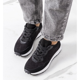 Adidași Buoro de damă de culoare neagră negru 2 Adidași Buoro de damă de culoare neagră negru 2