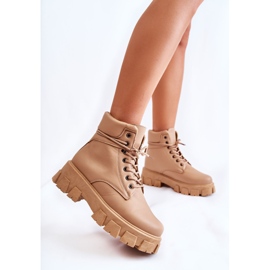 Cizme dama Warm Trappers Bej Flavin 2