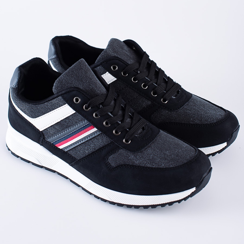 Pantofi sport pentru bărbați Shelovet, negri, confortabili negru 1