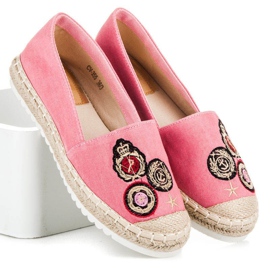 Jolyvia Espadrile cu petice roz 1