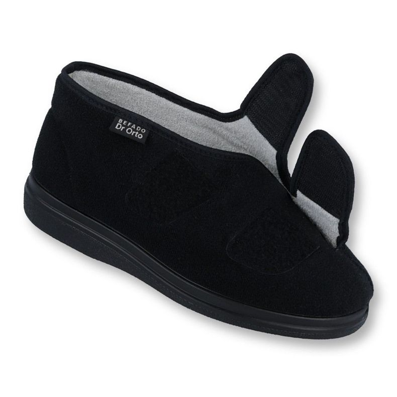 Dr.orto Befado Pantofi Velcro pentru bărbați PU 986M003 Negru 1