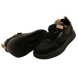 Pantofi sport băieți American Club ES95/22 negri negru 3