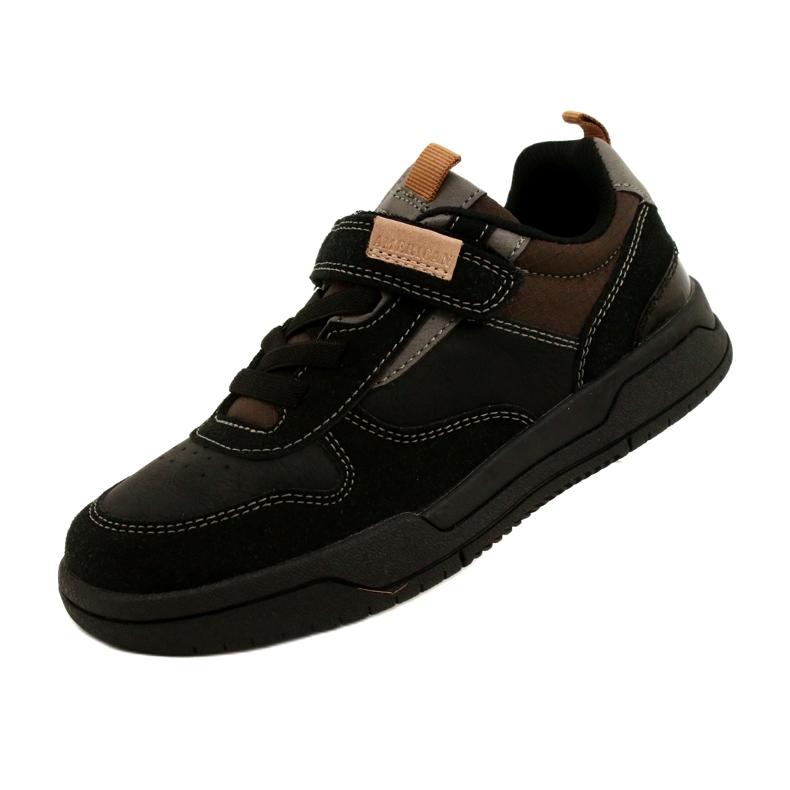 Pantofi sport băieți American Club ES95/22 negri negru 4