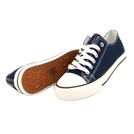 News Adidași pentru tineri legați albastru bleumarin 8sp30-4723 6