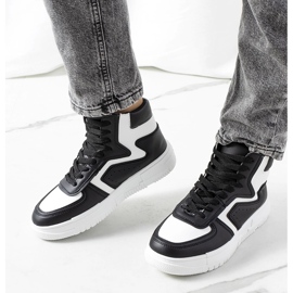 Tenisi Black Rosed pentru glezne negru 2