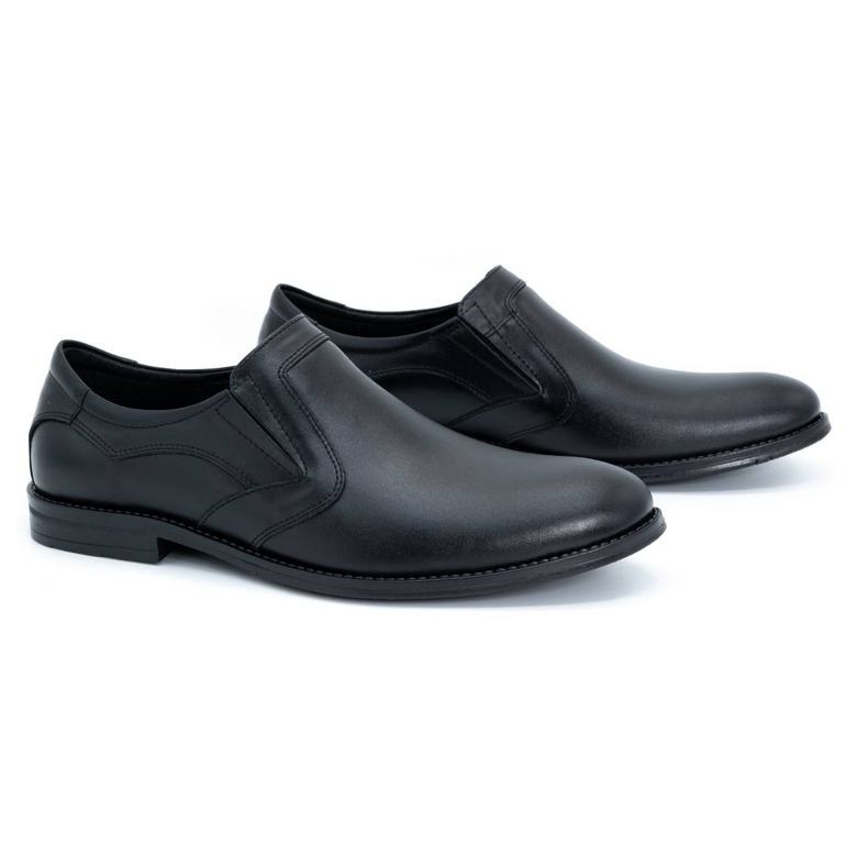 Olivier Pantofi barbati eleganti din piele 283LU negru 2
