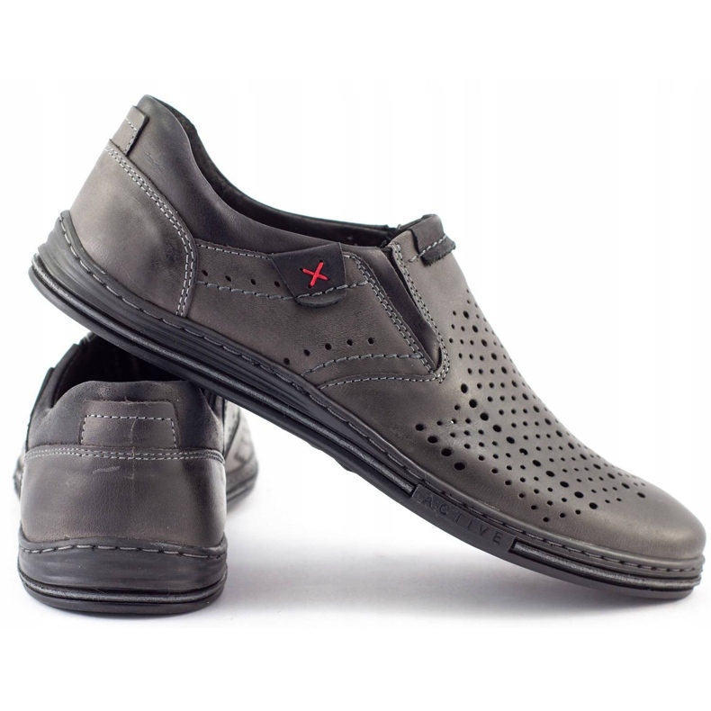 Polbut Brogues pentru bărbați 401 Summer Grey gri 3