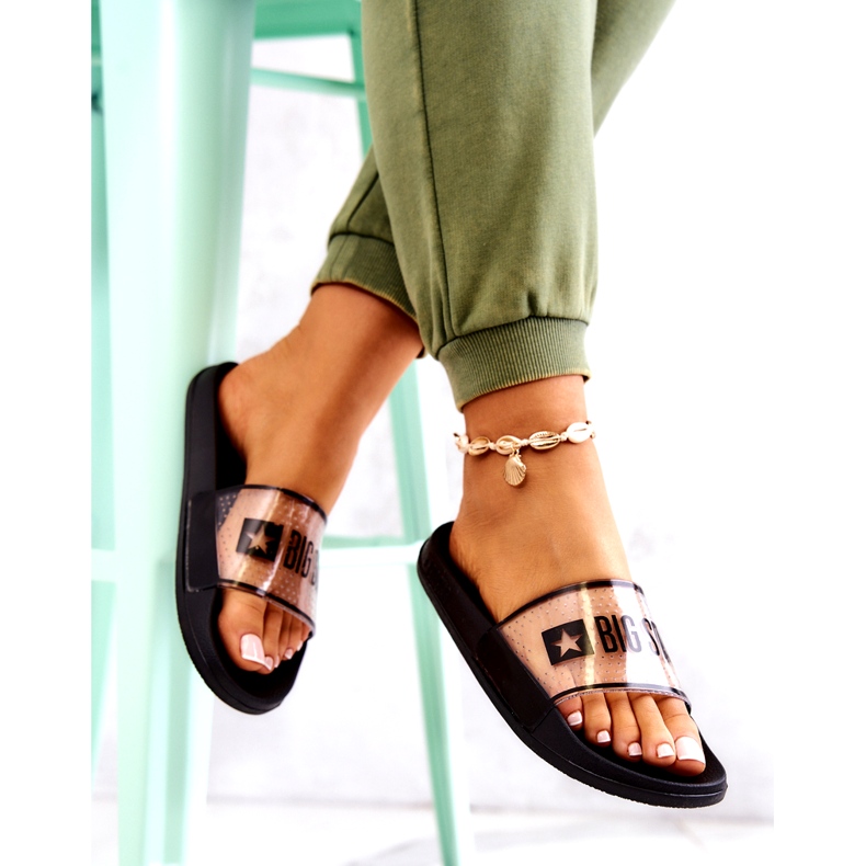 Papuci de damă Big Star JJ274639 Negri negru 4