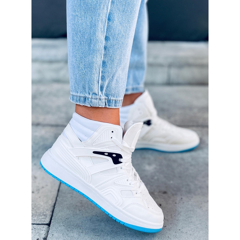 Pantofi de sport înalți Pall White alb multicolor 1