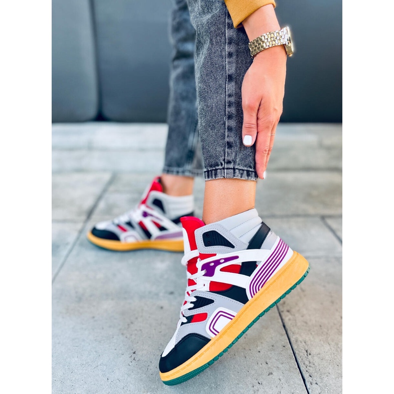 Tenisi înalți Pall Grey Green multicolor 1