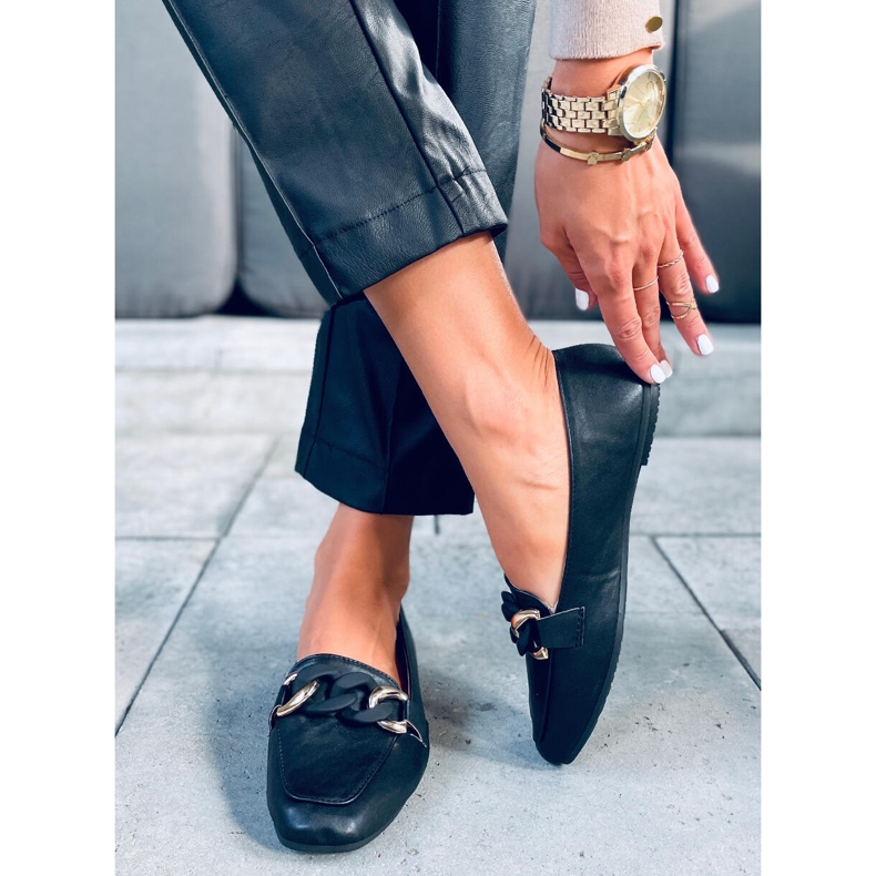 Mocasini de dama Matilde Black negru 1