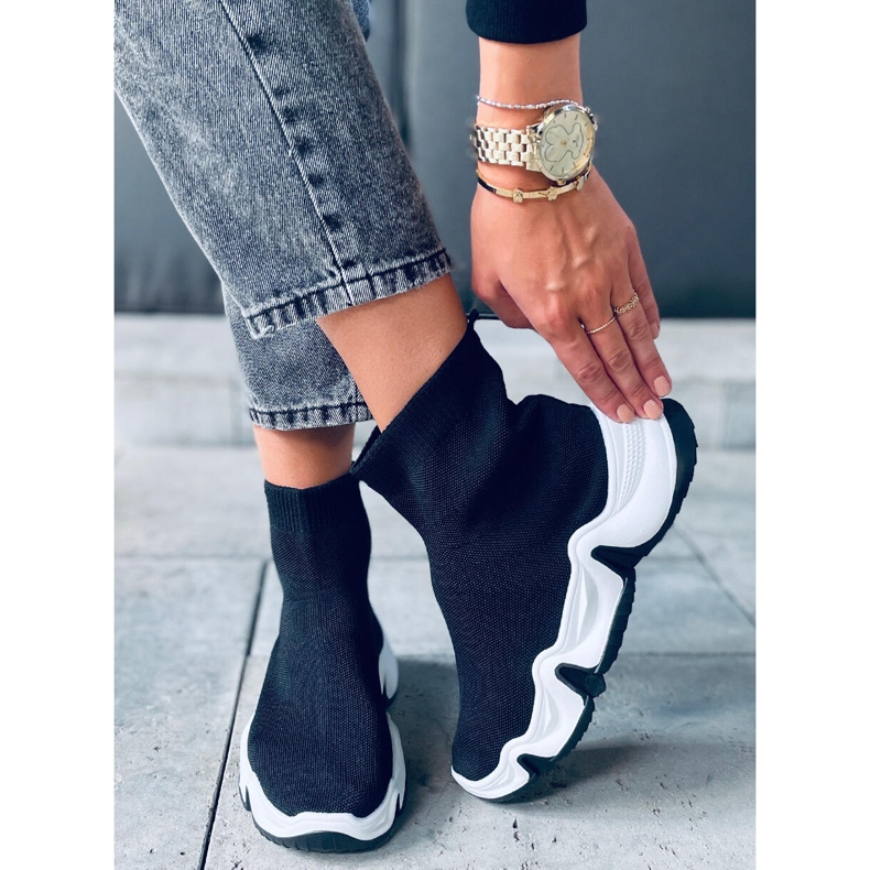 Trumm Nero pantofi șosete la gleznă negru 1 Trumm Nero pantofi șosete la gleznă negru 1