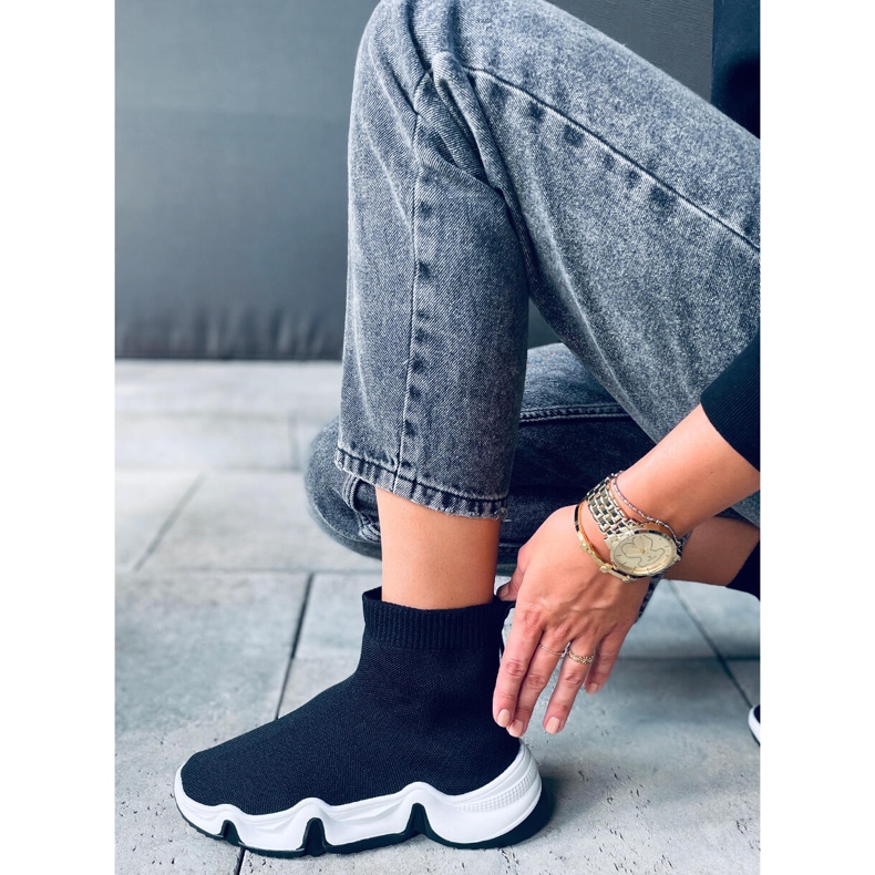 Trumm Nero pantofi șosete la gleznă negru 2 Trumm Nero pantofi șosete la gleznă negru 2