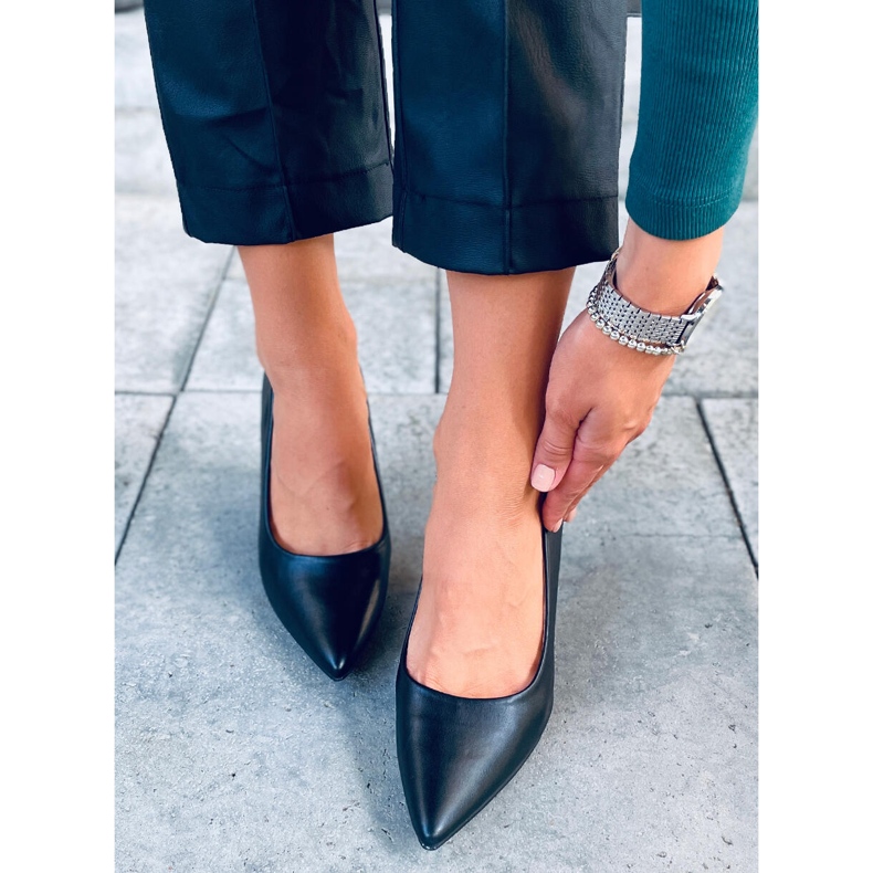 BM Stiletto de damă cu cereale Aurora Black negru 1