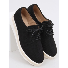 Guermo Espadrile negre cu dantelă negru 2