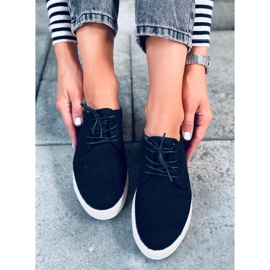 Guermo Espadrile negre cu dantelă negru 1