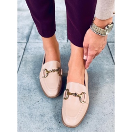 Mocasini de dama Jonna Khaki bej 2 Mocasini de dama Jonna Khaki bej 2