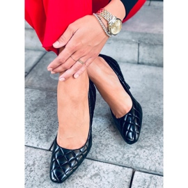 Tocuri înalte damă Modi Black matlasate negru 4