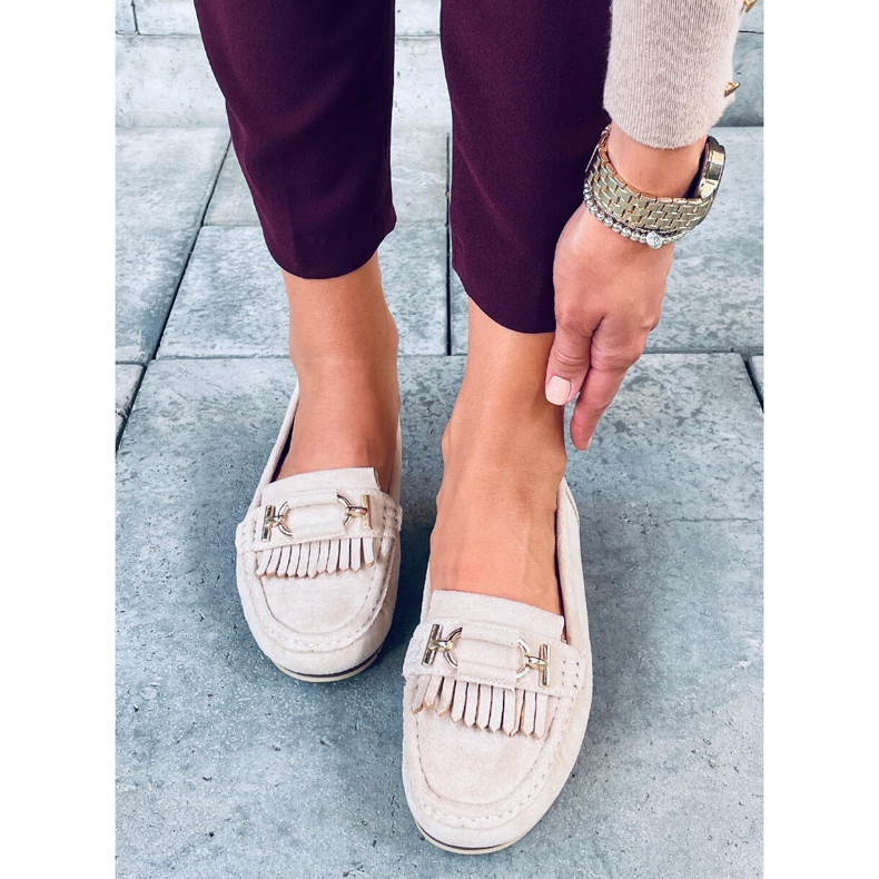 Mocasini de dama Leif Beige bej 1 Mocasini de dama Leif Beige bej 1