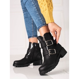 Genți de damă Shelovet negre cu fermoare negru 1