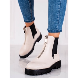 Genți de damă bej cu fermoar 1