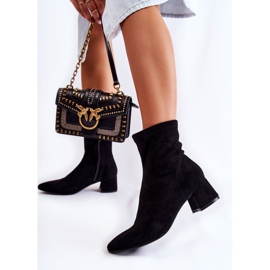 WD1 Cizme înalte de damă din piele intoarsa Black Gloriss negru 2 WD1 Cizme înalte de damă din piele intoarsa Black Gloriss negru 2