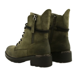 Evento Cizme Înalte Cu Fermoar Verde 21BT35-4226 3